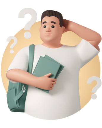 confused male student