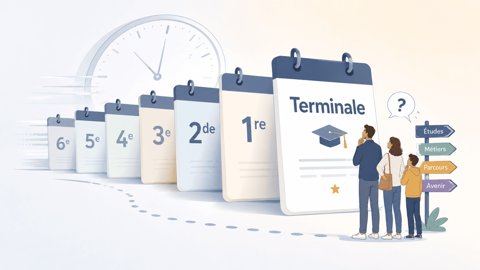 Calendrier d’orientation scolaire de la 3e à la terminale.